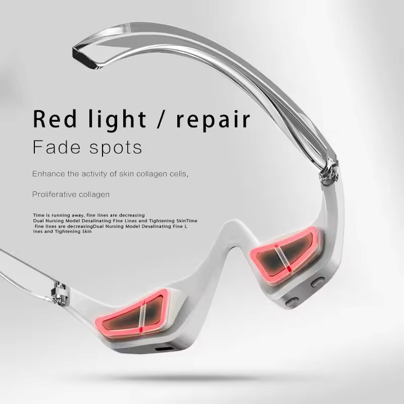 2-in-1 Red Light Therapy + EMS To Erase Eye Bags