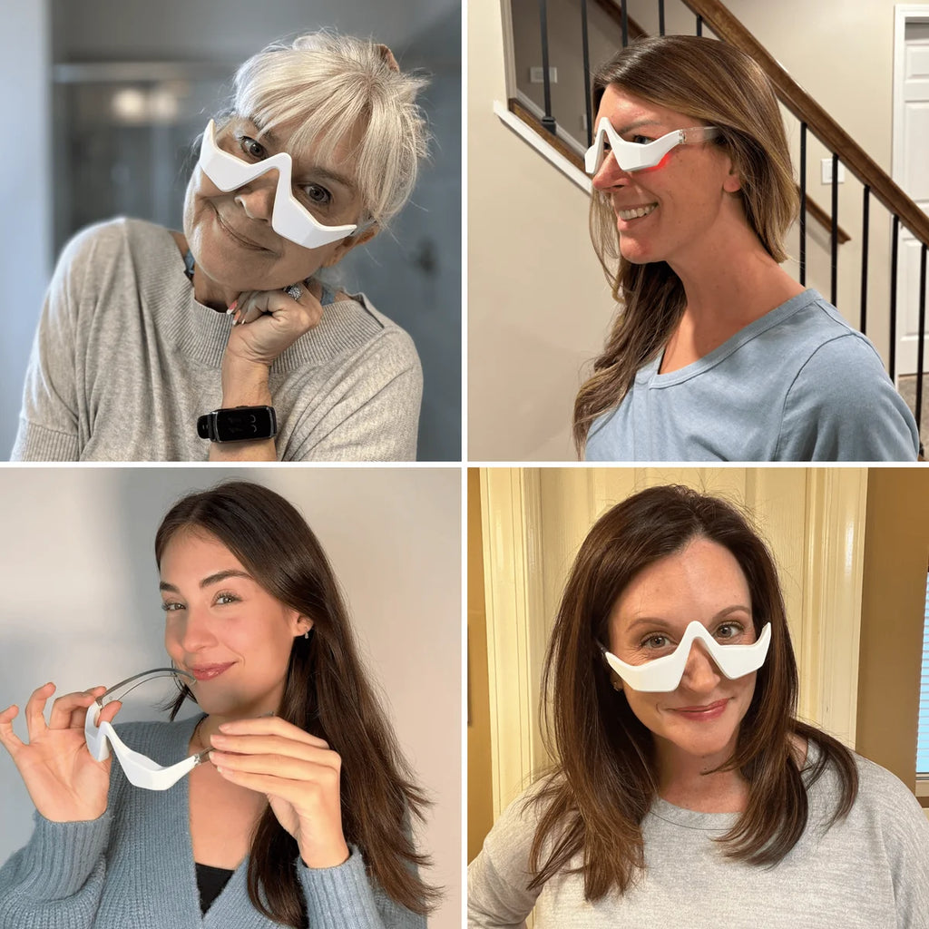 2-in-1 Red Light Therapy + EMS To Erase Eye Bags
