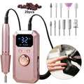 Wireless Use Nail Drill Machine 1600mAh Nail Drill Milling Sander Nail Art Manicure Grinder Nail Polisher Cutter Kit Rechargeable Nail Sander File For Manicure Salon Tool