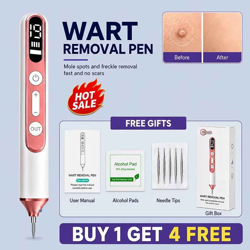 Skin Tag Remover Plasma Pen, Wart Mole Freckle Dark Spot Removal Pen, Electric Beauty Skin Care Device