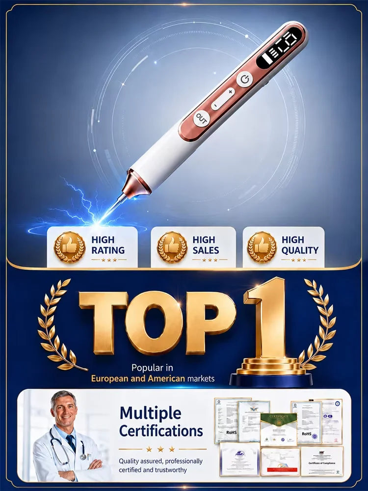 Skin Tag Remover Plasma Pen, Wart Mole Freckle Dark Spot Removal Pen, Electric Beauty Skin Care Device