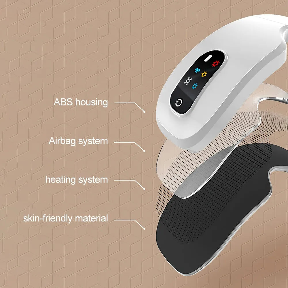 Smart Eye Massager  Vibration Heat Airbag Relieve Eye Fatigue Strain Bluetooth