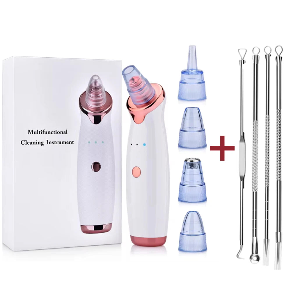 Facial Blackhead Remover Electric Acne Cleaner Blackhead Black Point Vacuum Cleaner Tool Black Spots Pore Cleaner Machine