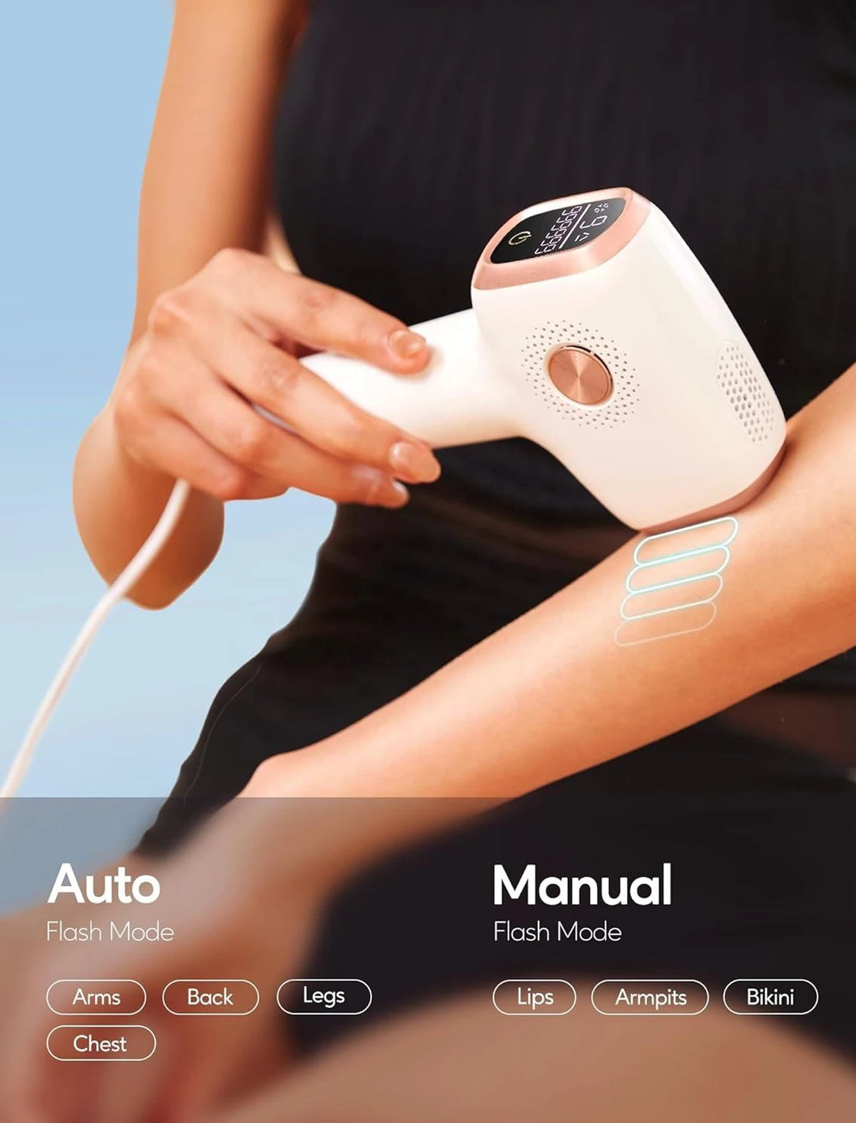 IPL Hair Removal with Ice Cooling Care Function for Women Permanent,999,999 Flashes Painless IPL Hair Remover Device