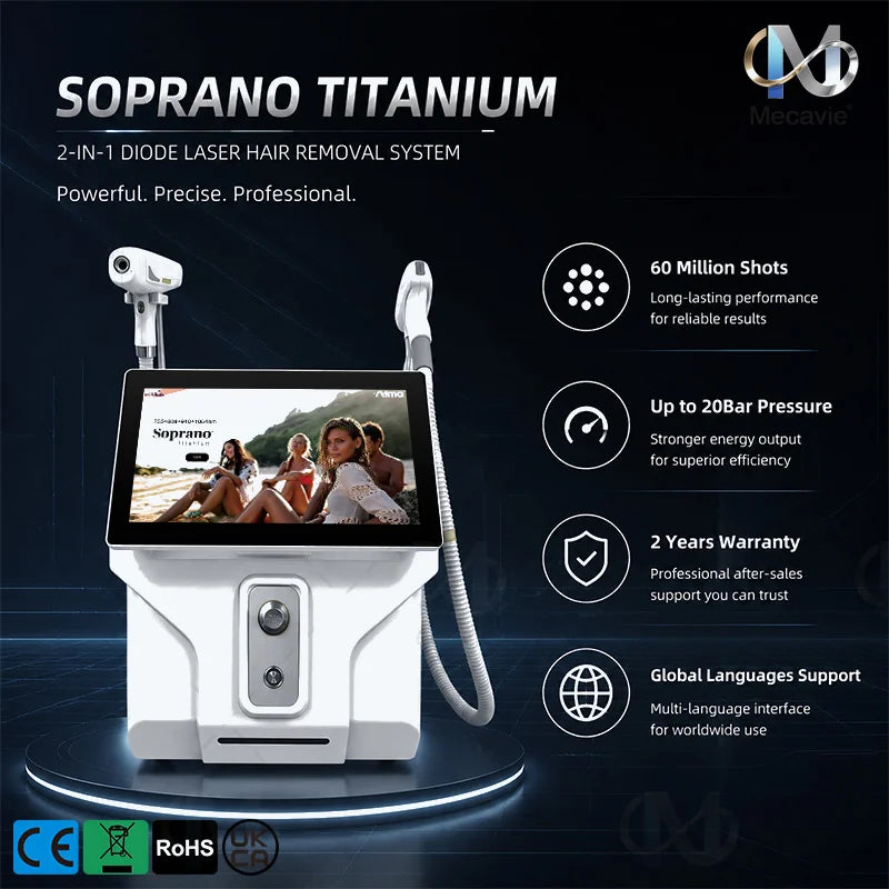 5000W FAC Diode Laser Hair Removal Machine 5 Wavelength Painless Permanent Portable Salon Beauty Salon Permanent tattoo removal