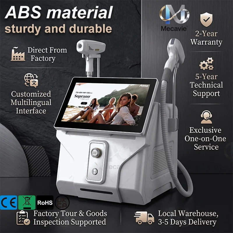 5000W FAC Diode Laser Hair Removal Machine 5 Wavelength Painless Permanent Portable Salon Beauty Salon Permanent tattoo removal